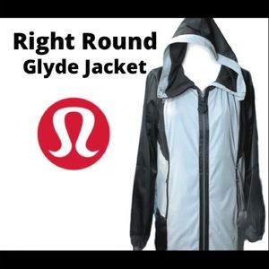 Lululemon Right Round Black & Silver Jacket Sz Sm